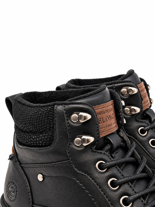 Elong Schwarze Kampfstiefel