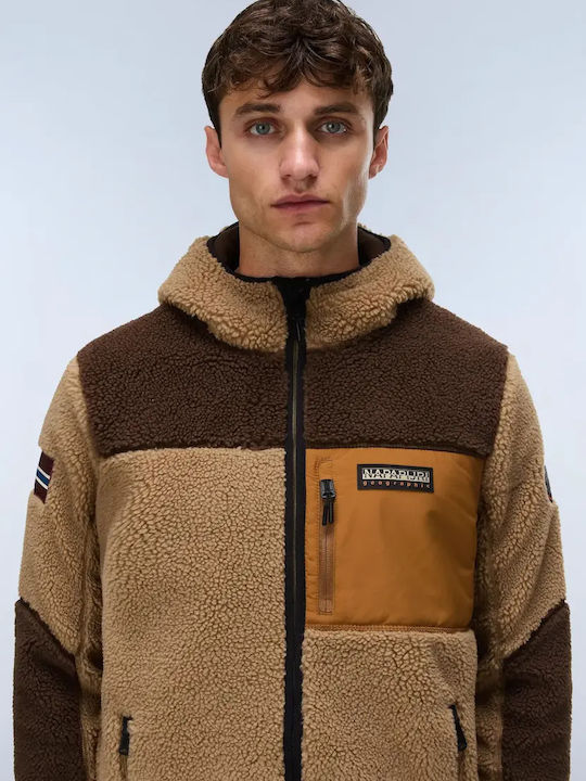 Napapijri Yupik Jachetă din Fleece Multicoloră Napapijri Yupik Jachetă din Fleece Multicoloră
