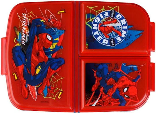 Spiderman Πλαστικό Παιδικό Δοχείο Φαγητού Spiderman 0.79lt Μπλε