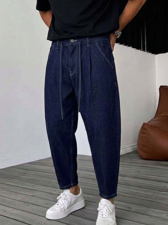 Мъжки дънки Loose Baggy Fit Тъмносини