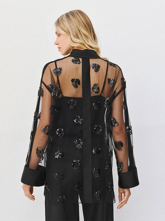Long Sleeve Women's Shirt Black