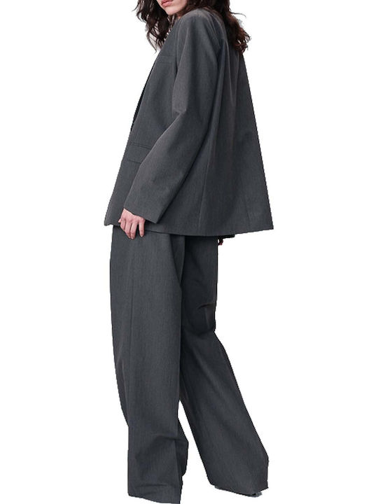 Grace & Mila Grey Women's Blazer, Anthracite