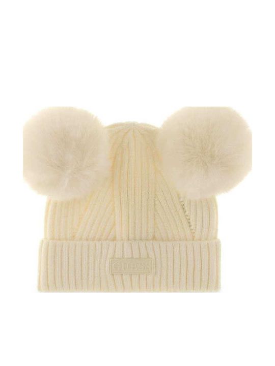 Kinder-Strickmütze Beige