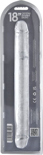 Loving Joy Double Dildo with Suction Cup Transparent