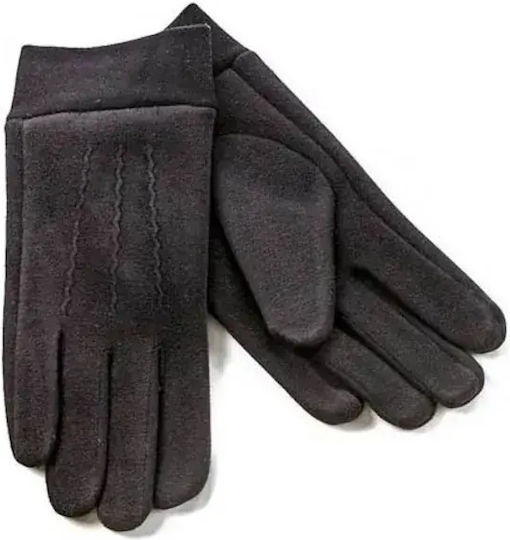 Herren-Set mit Strickmütze in Schwarz
