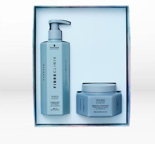 Fibre Clinix Hydrate Hair Treatment Set for Dry Hair with Shampoo 2 Pieces