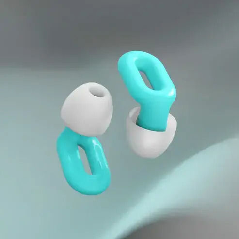 Saccater Earplugs in White Colour 2 Pieces