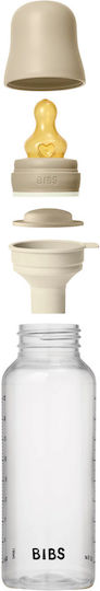 Biberon Din Plastic Anticolici cu Tetină din Cauciuc pentru Bebeluși de 2+ Luni 240 ml