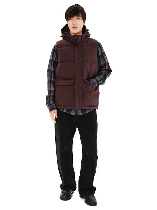 Emerson Дълъг безръкав Puffer Елек Кафяв