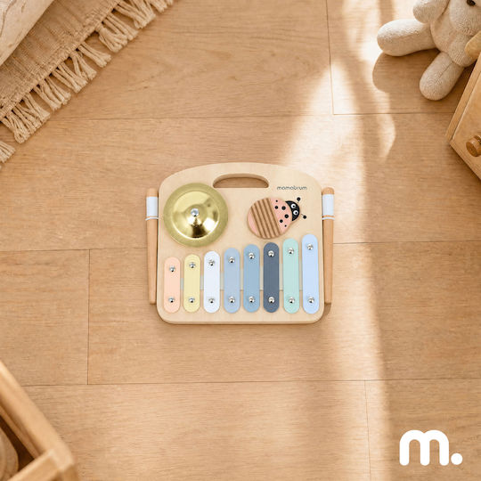 Musikinstrument aus Holz mit Musik und Sounds