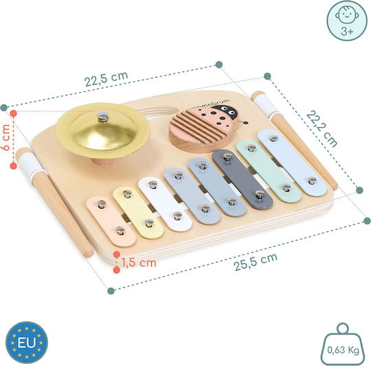 Musikinstrument aus Holz mit Musik und Sounds
