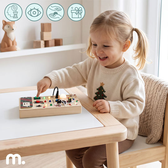 Holzspielzeug-Controller mit Licht für Kinder ab 36 Monaten