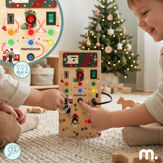 Holzspielzeug-Controller mit Licht für Kinder ab 36 Monaten