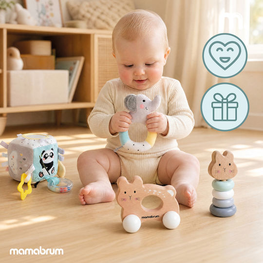 Sensorisches Holzspielzeug mit Geräuschen für Babys ab 9 Monaten