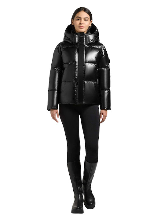 Devina3 Damen-Winterjacke Schwarz