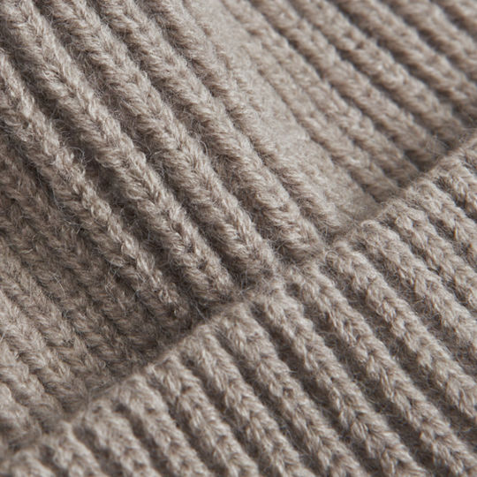 Beanie Damen Strickmütze in Beige