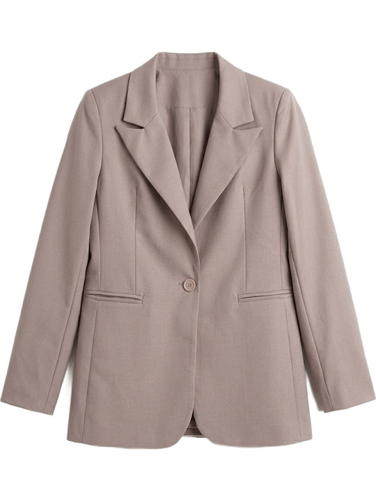 Matchbox Taillierter Blazer für Damen Beige