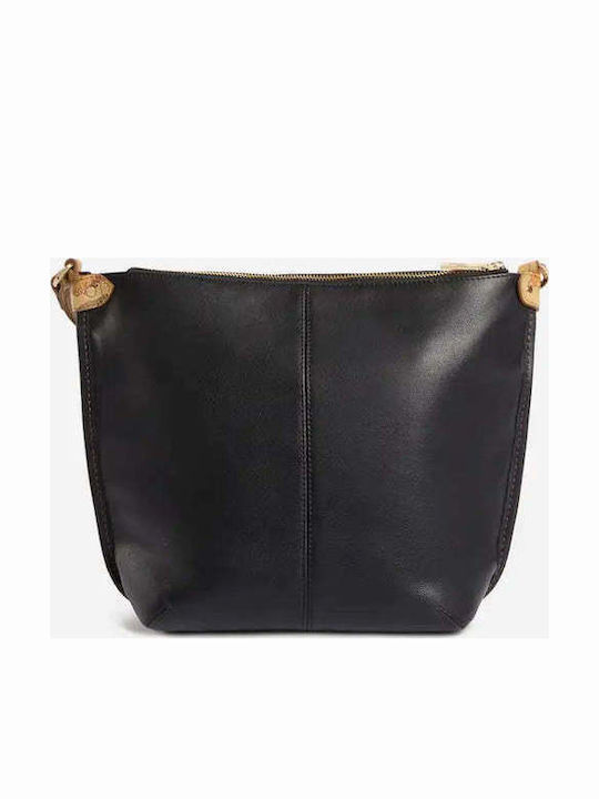 Black Leather Women's Shoulder / Crossbody Bag
