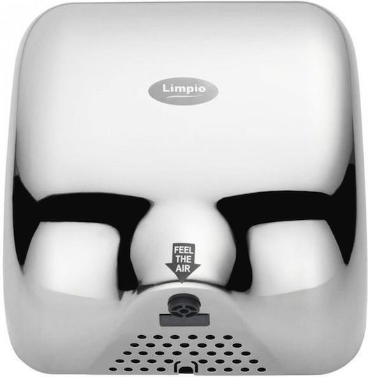 Limpio Stainless Steel Hand Dryer with Sensor in Grey 1.8kW HD88LUCIOS