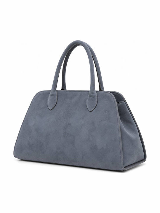B_iconic Sbakes Women's Grey Suede Tote Bag