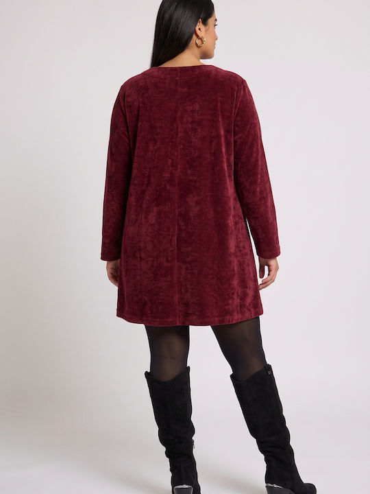 Burgundy Mini Dress