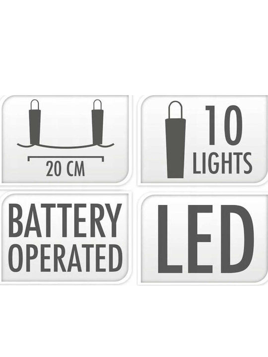 Progarden Γιρλάντα Φωτισμού LED 1.8m με 10 Φαναράκια