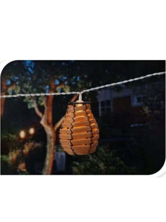 Progarden Γιρλάντα Φωτισμού LED 1.8m με 10 Φαναράκια