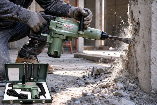 Crauss Crauss Impact Demolition Hammer Electric 1050W with Chuck Quick