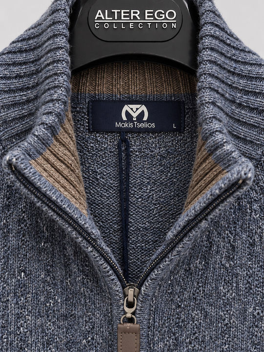 Cardigan bărbătesc albastru