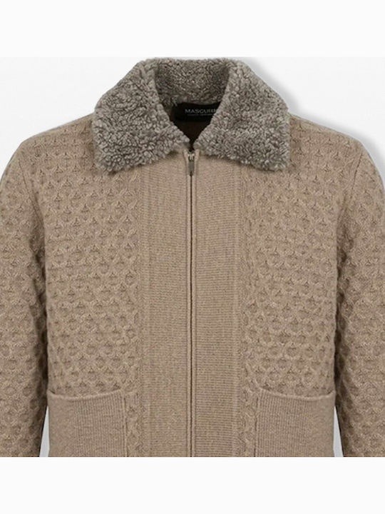 Men's Beige Cardigan