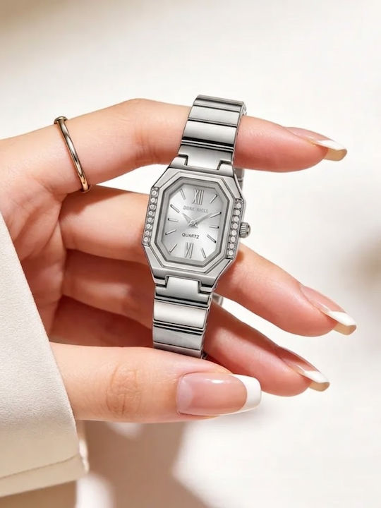 Women's Battery-Powered Watch with Silver Stainless Steel Bracelet Women's Battery-Powered Watch with Silver Stainless Steel Bracelet