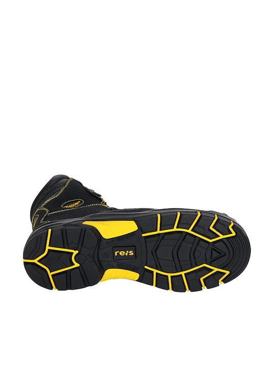 Reis Black S3S Safety Boot with FO, HRO, SR Certification