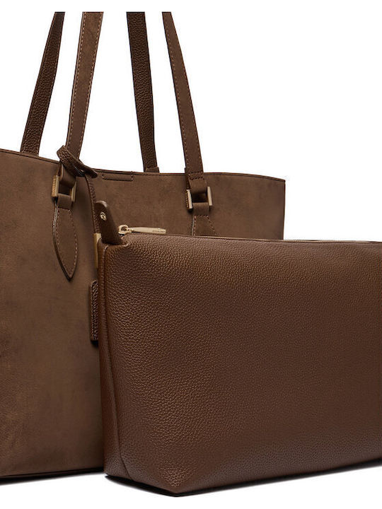 Women's Shopper Bag Suede Brown