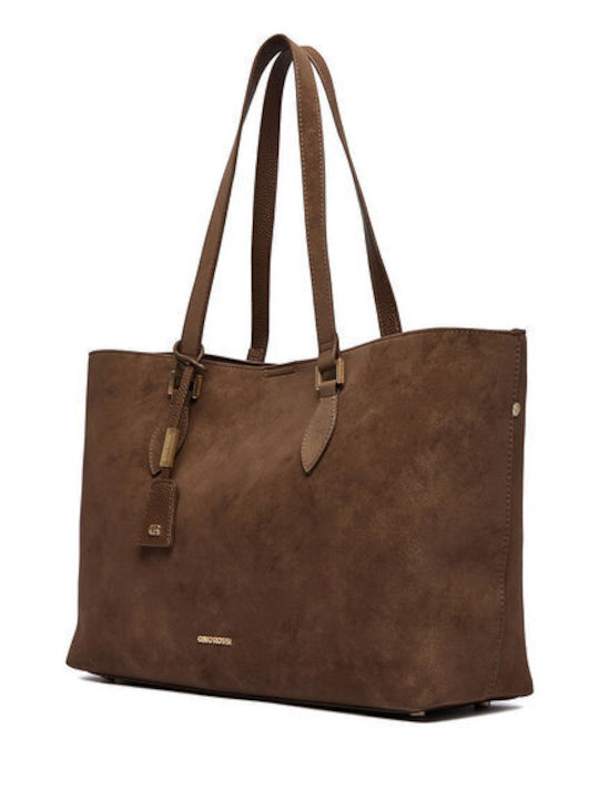 Women's Shopper Bag Suede Brown