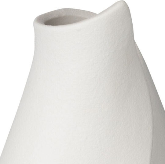 Estia Decorative Ceramic Vase White 13.5x13.2xH14.3cm