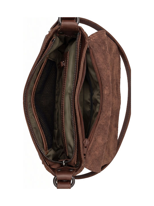 Дамска Кожена Чанта с Капак Brown