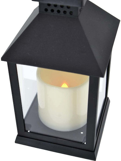 BigBuy Decorative Lamp Lattern Black 3pcs