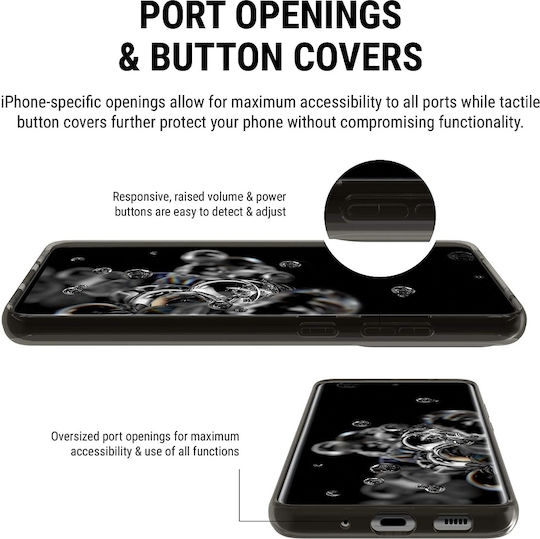 Incipio NGP Pure Umschlag Rückseite Silikon Schwarz (Galaxy S20 Ultra)