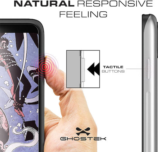 Ghostek Atomic Slim Back Cover Πλαστικό Ασημί (iPhone X / XS)