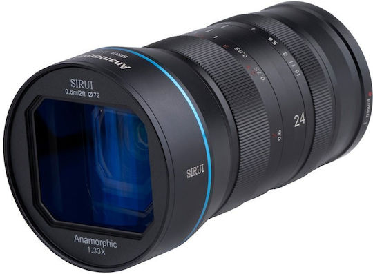 24mm F2.8 Anamorphic APS-C Camera Lens for Canon EF-M Mount Black