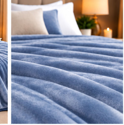 Decotelia Double Blanket 220x240 cm Blue