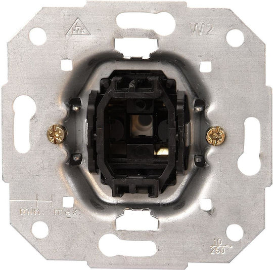 Kopp Recessed One-Way Wall Switch with Frame Aller Retour