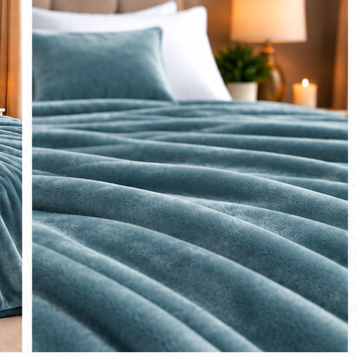 Decotelia Double Blanket 220x240 cm Petrol Blue