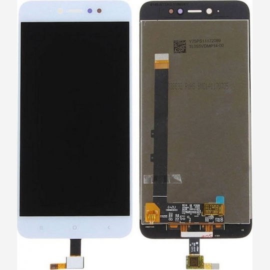 Οθόνη με Μηχανισμό Αφής για Redmi Note 5a Standard (Λευκό)