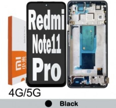 Οθόνη με Μηχανισμό Αφής για Redmi Note 11 PRO 4G, Note 11 PRO 5G, POCO X4 PRO 5G (Μαύρο)