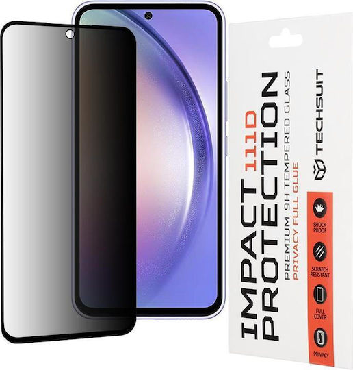 Techsuit Full Glue Privacy Tempered Glass Μαύρο (Galaxy A25 5G)