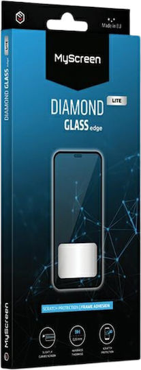 Diamond Glass Edge Full Glue Full Face Tempered Glass Μαύρο (Oppo Reno8 Pro)