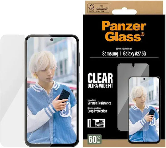 Panzerglass Screen Protector Samsung Galaxy A27 5g Ultra-wide Fit W Easyaligner