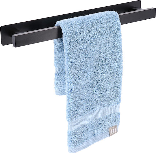 Montat pe Perete cu Autocolant 40x4.5cm Inox Negru