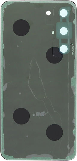 Battery Cover Battery Door Battery Door Adhesive Back Camera Lens Bezel Phantom Black for Samsung Galaxy S23